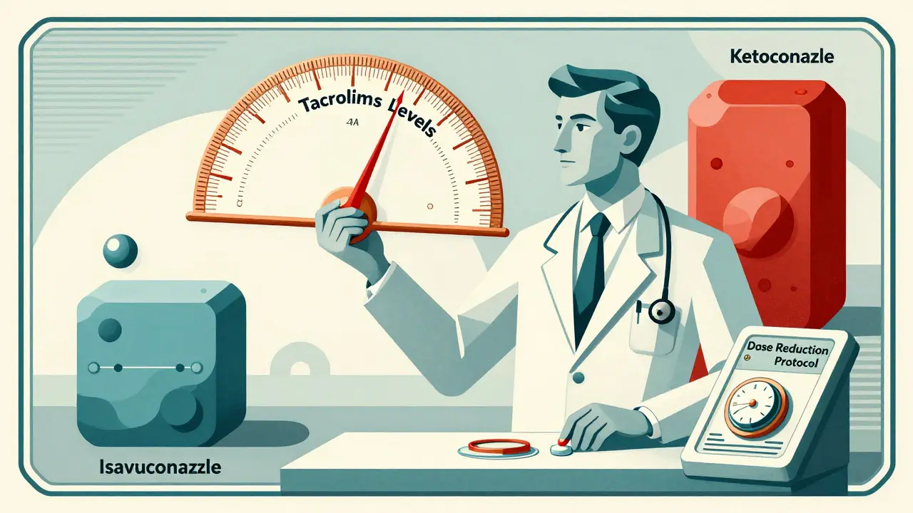 Art Deco illustration of a doctor managing drug levels with a gauge